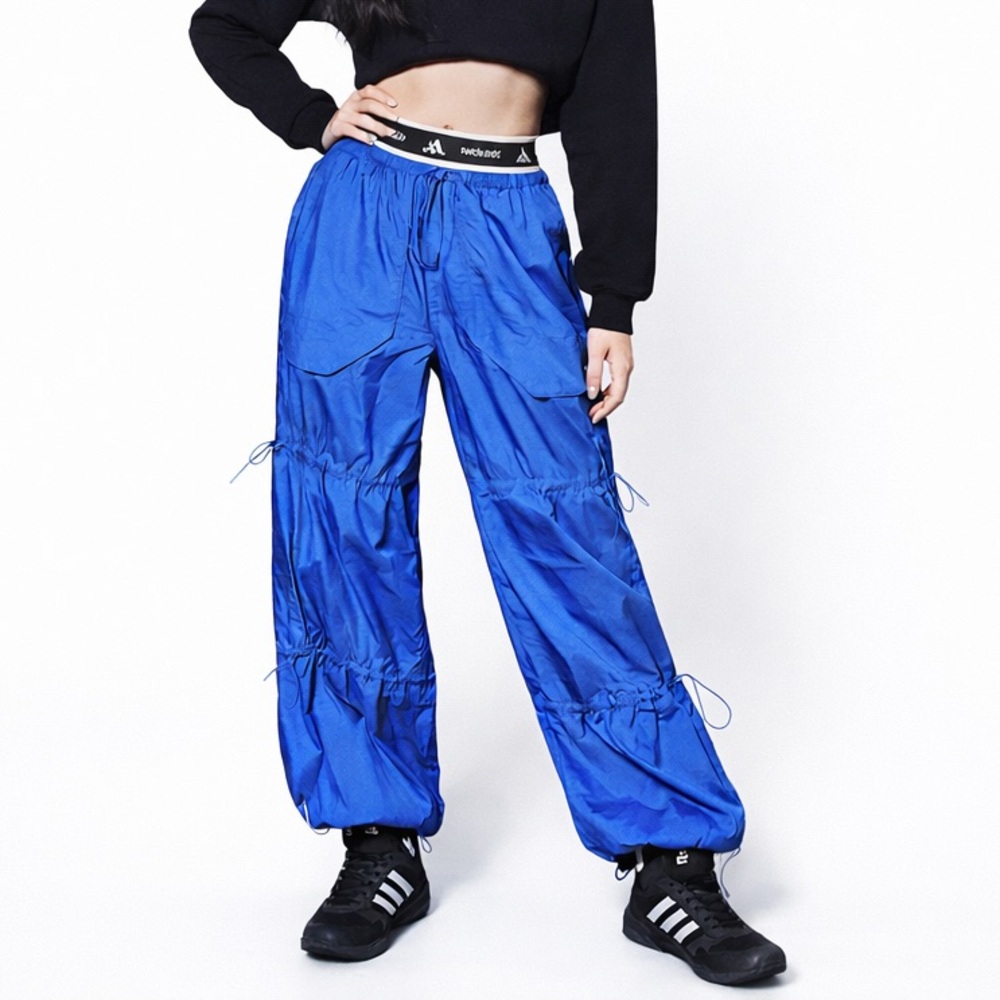 Adidas X Moon Boot IY8047 Unisex Parachute Loose Track Pant Blue Y2K 90’s  XL